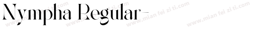 Nympha Regular字体转换